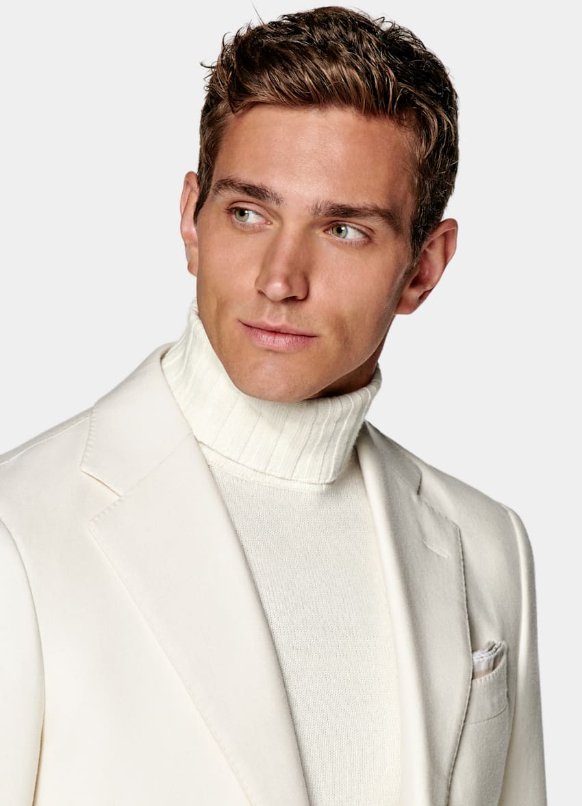 Off-White Havana Suit in Pure Silk