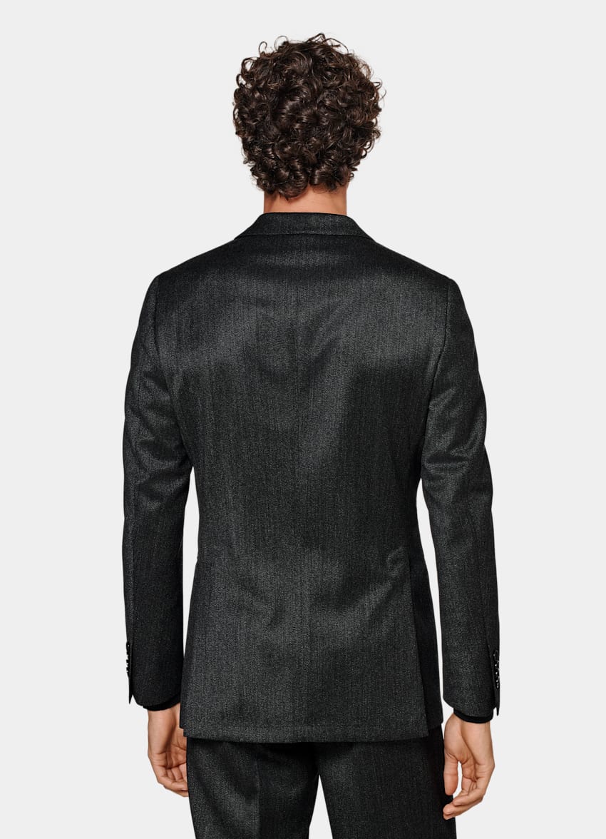 SUITSUPPLY Pure Wool by Vitale Barberis Canonico, Italy Dark Grey Havana Suit