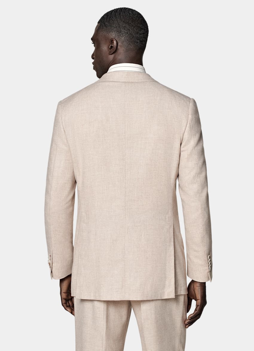 SUITSUPPLY Hiver Laine et cachemire par E.Thomas, Italie Costume Milano coupe Tailored couleur sable