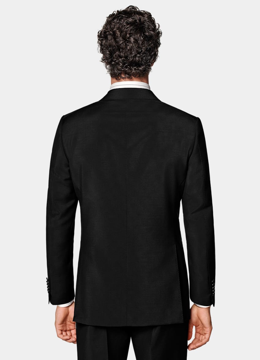 SUITSUPPLY All Season Lana-mohair de Vitale Barberis Canonico, Italia Traje Milano negro corte Tailored