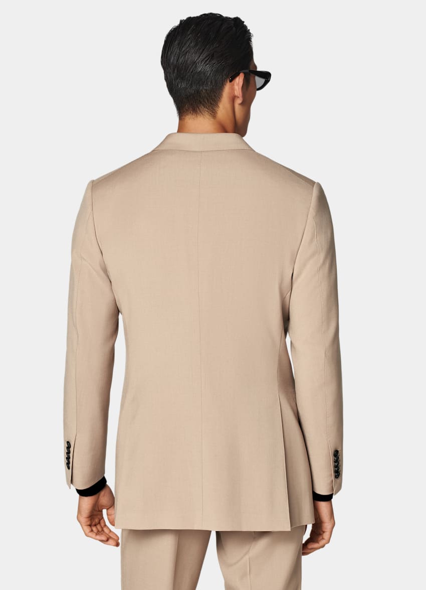 SUITSUPPLY All Season Wool Mohair by Botto Giuseppe, Italy Mid Brown Tailored Fit Milano Suit