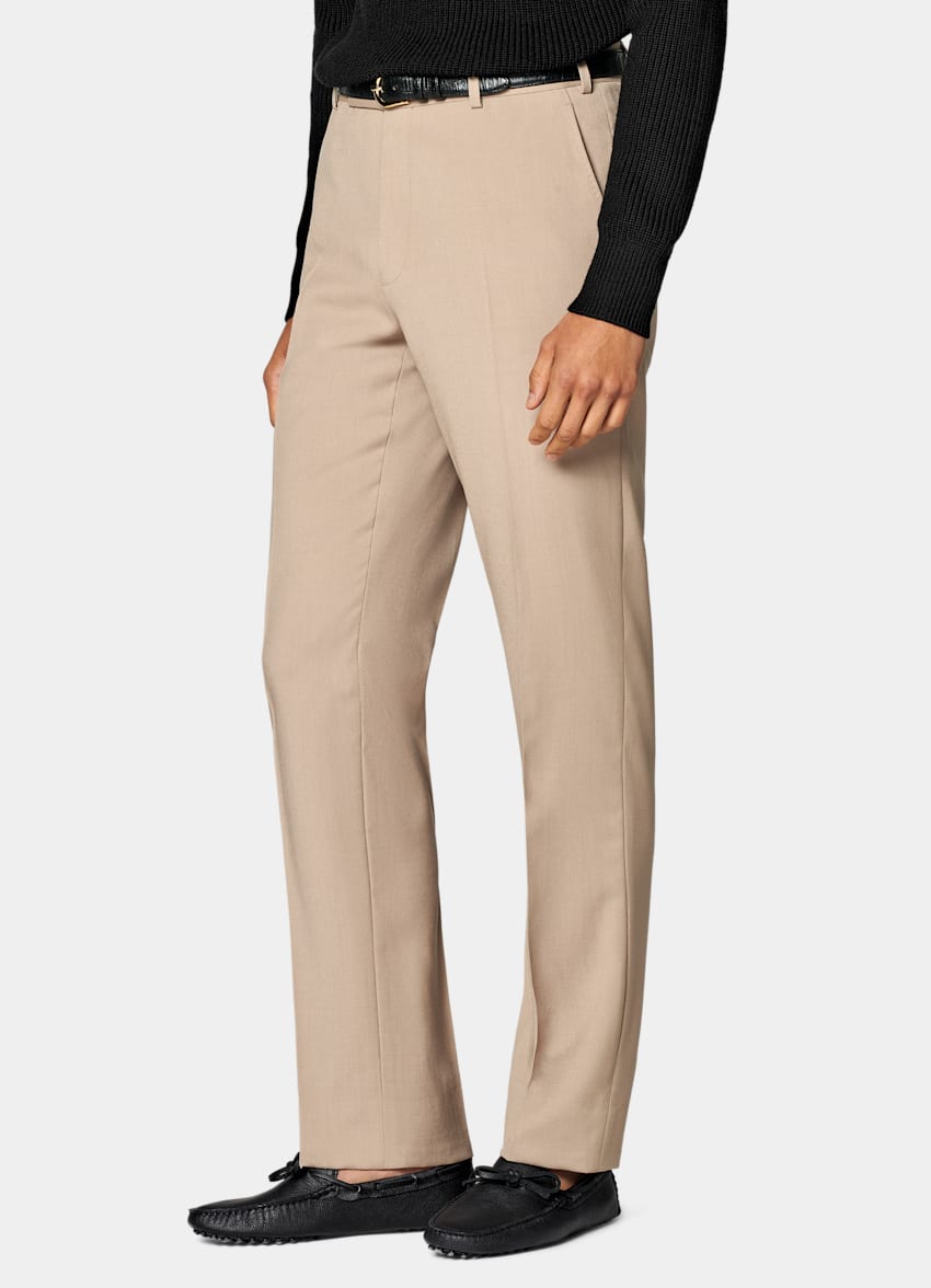 SUITSUPPLY All Season Wool Mohair by Botto Giuseppe, Italy Mid Brown Tailored Fit Milano Suit