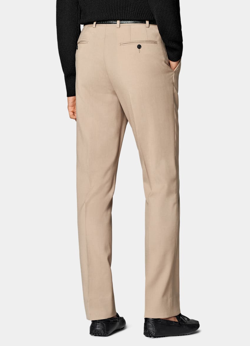 SUITSUPPLY All Season Wool Mohair by Botto Giuseppe, Italy Mid Brown Tailored Fit Milano Suit