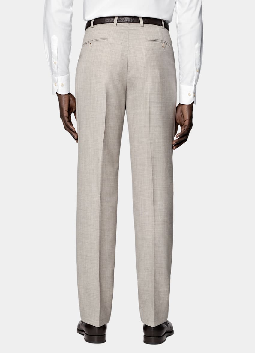 SUITSUPPLY All season Reine tropische Wolle von Vitale Barberis Canonico, Italien Havana Perennial Anzug hellbraun Tailored Fit