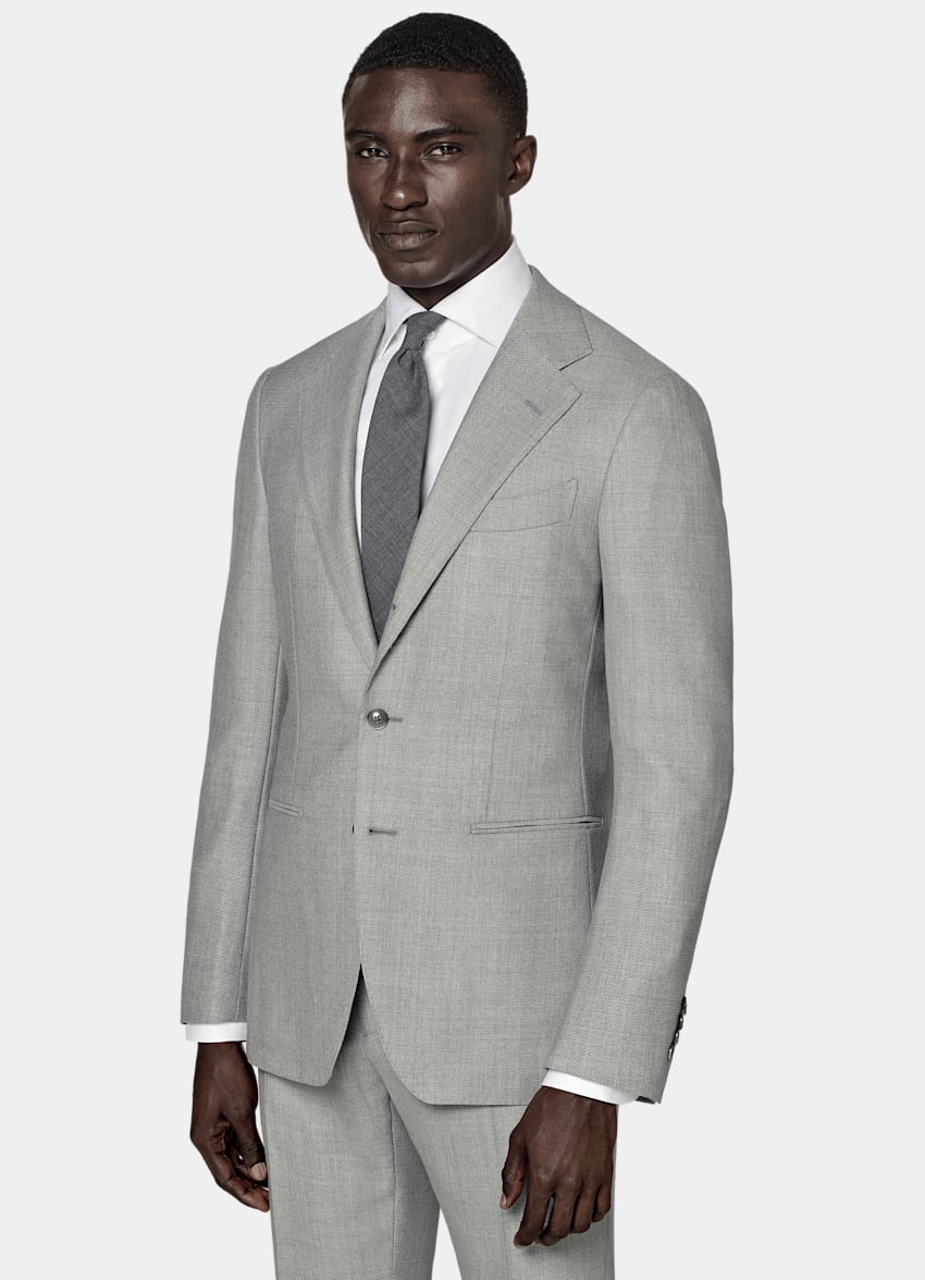 Light Grey Havana Suit in Pure Wool | SUITSUPPLY US