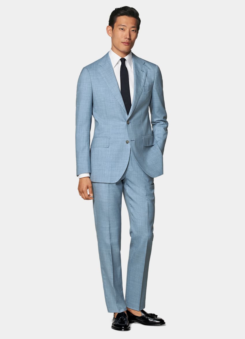 Light blue coat suit best sale
