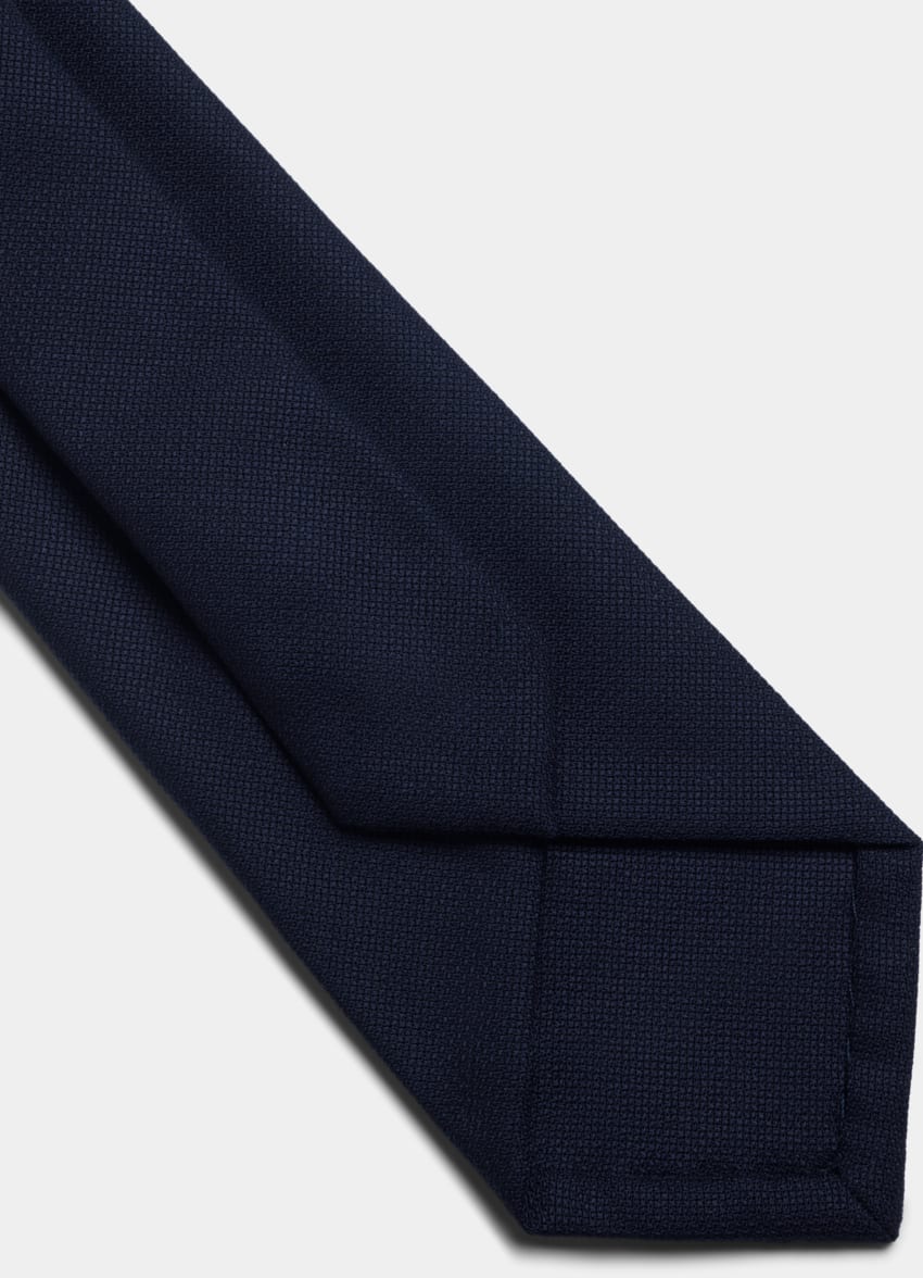 SUITSUPPLY Pura lana de Vitale Barberis Canonico, Italia Corbata azul marino