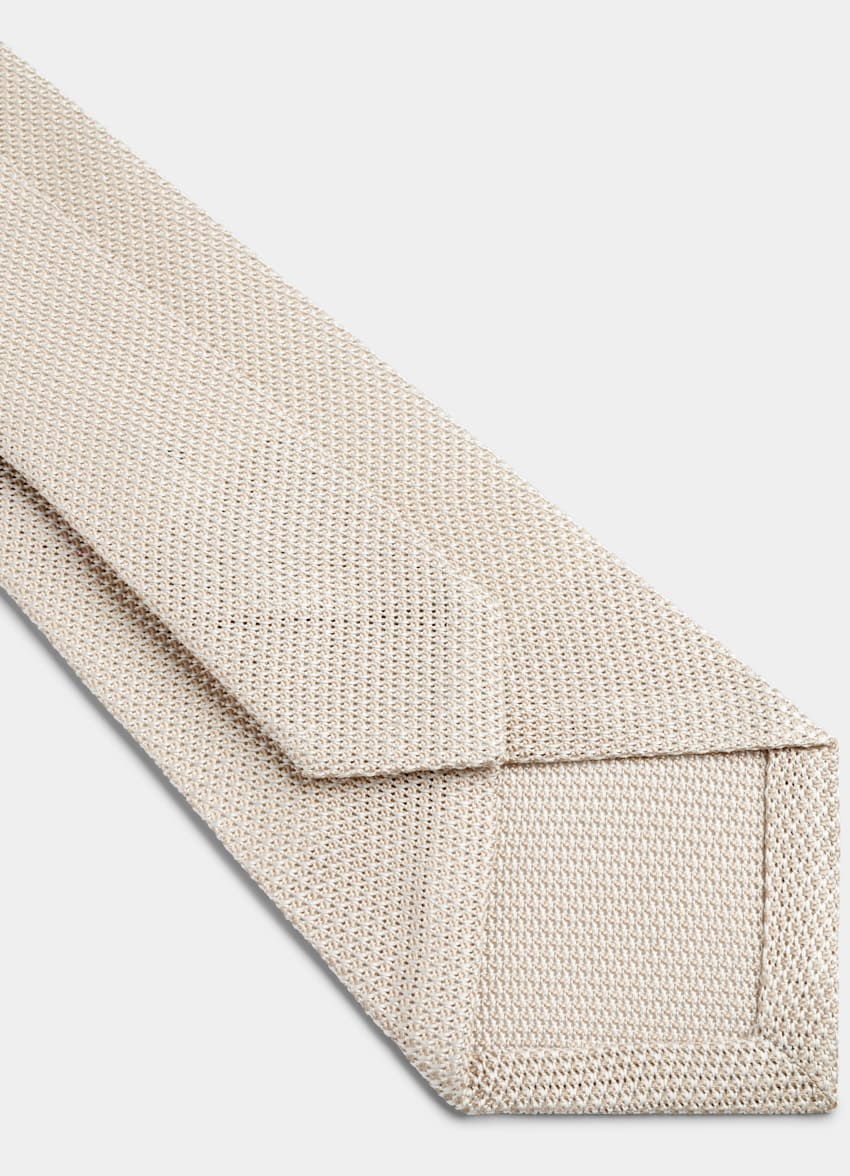 SUITSUPPLY Pure Silk Light Brown Tie