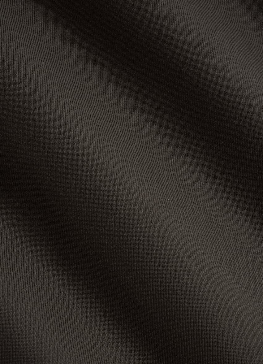 SUITSUPPLY 意大利 Vitale Barberis Canonico 生产的S110 支羊毛面料 Blake 深棕色锥型阔腿裤型工装裤