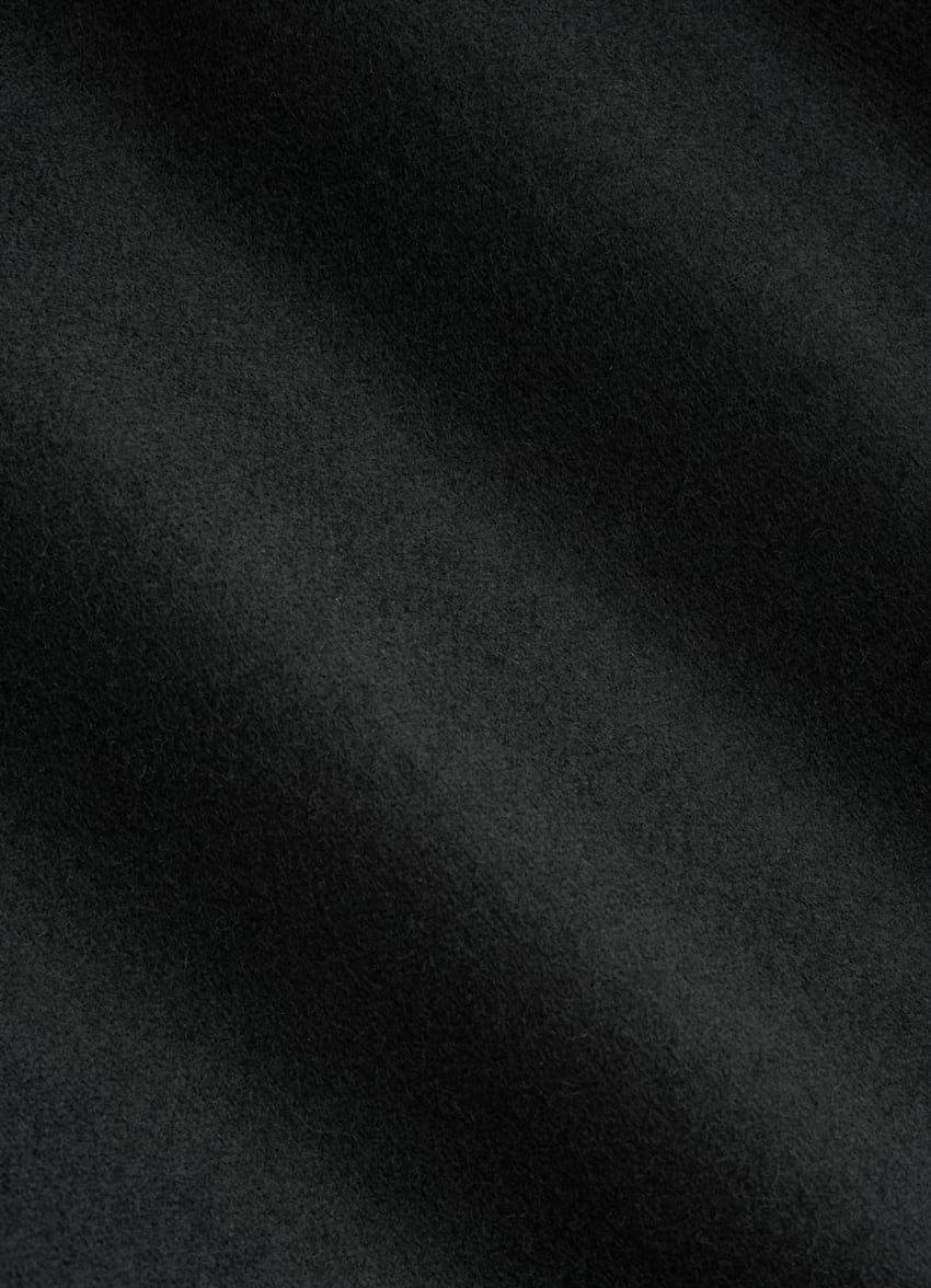 SUITSUPPLY 意大利 Vitale Barberis Canonico 生产的羊毛法兰绒可持续面料面料 Soho 黑色长裤