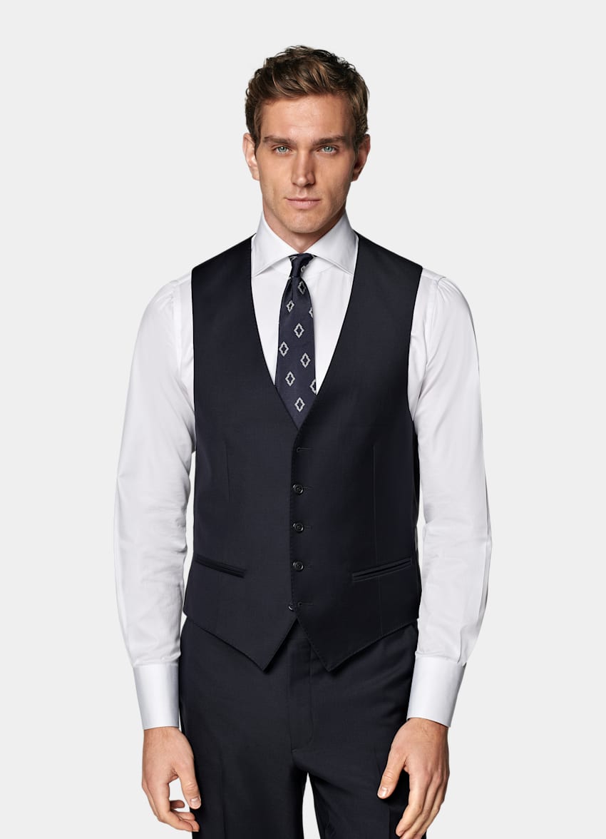 Navy Waistcoat