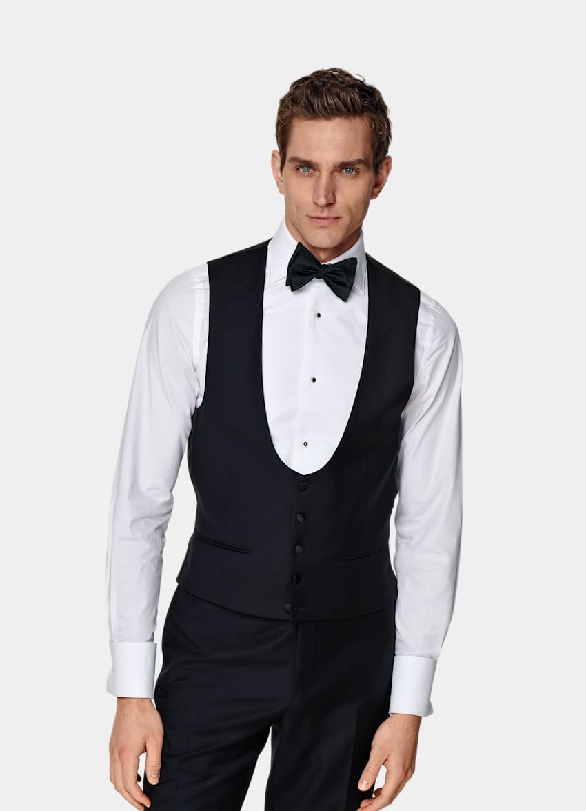Navy Tuxedo Waistcoat