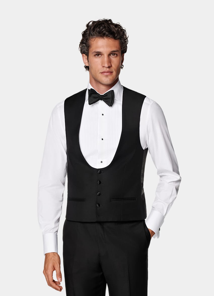 Black Tuxedo Waistcoat