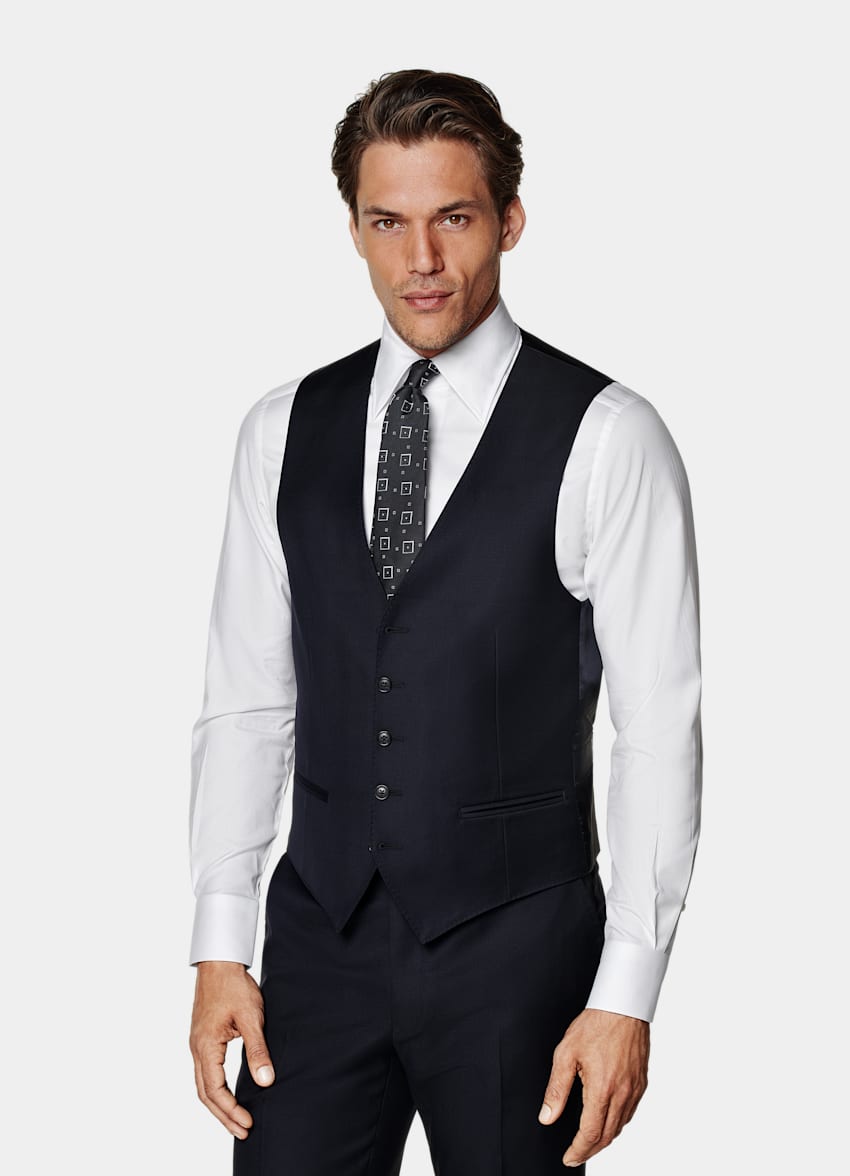 Navy Waistcoat