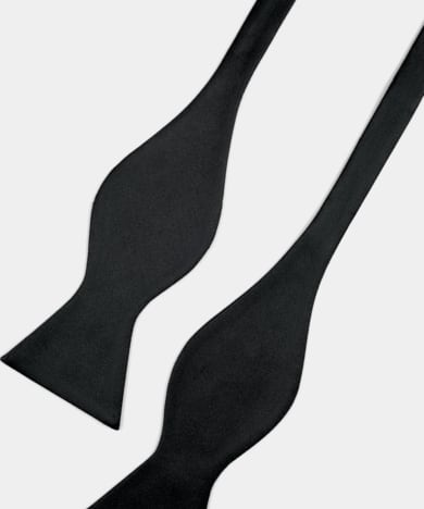Black Self-tie Bow Tie