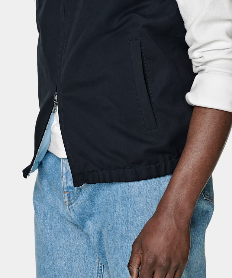 Navy & Light Blue Reversible Vest