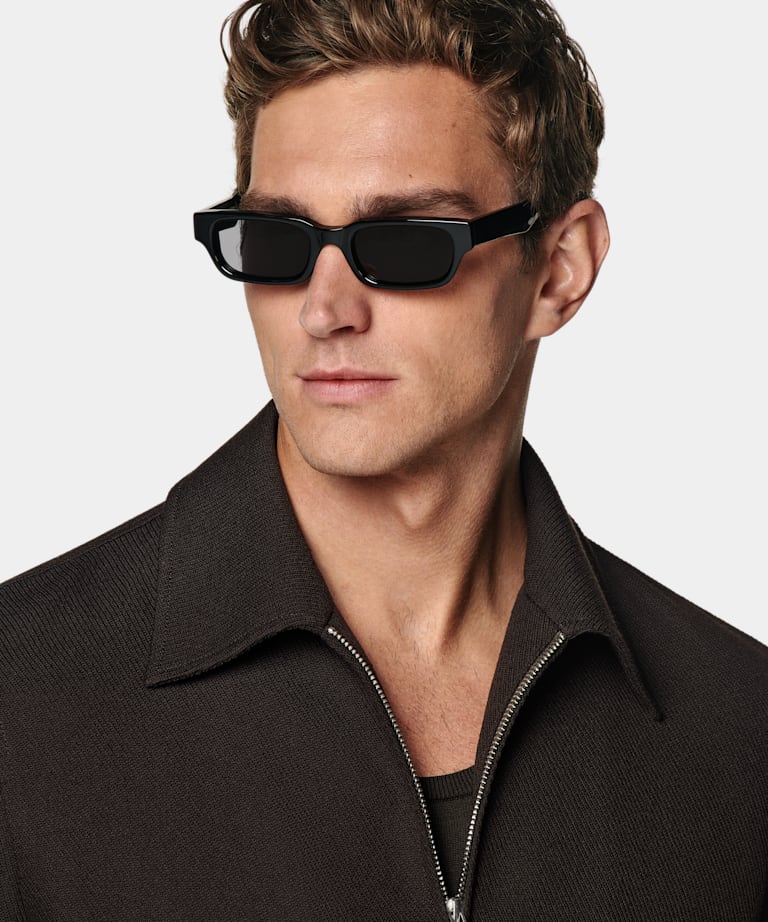 Dark Brown Bomber Jacket