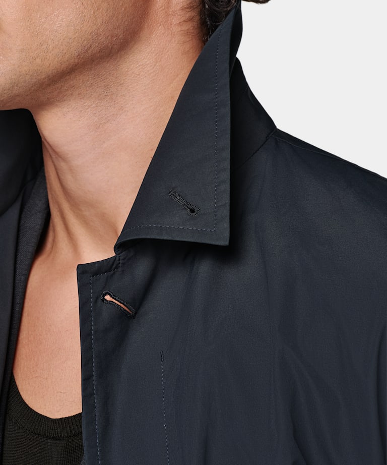 네이비 오버코트