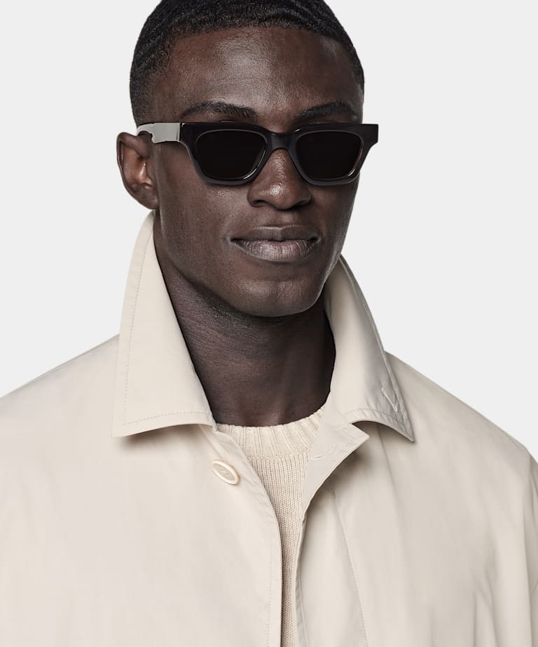 Manteau long sable