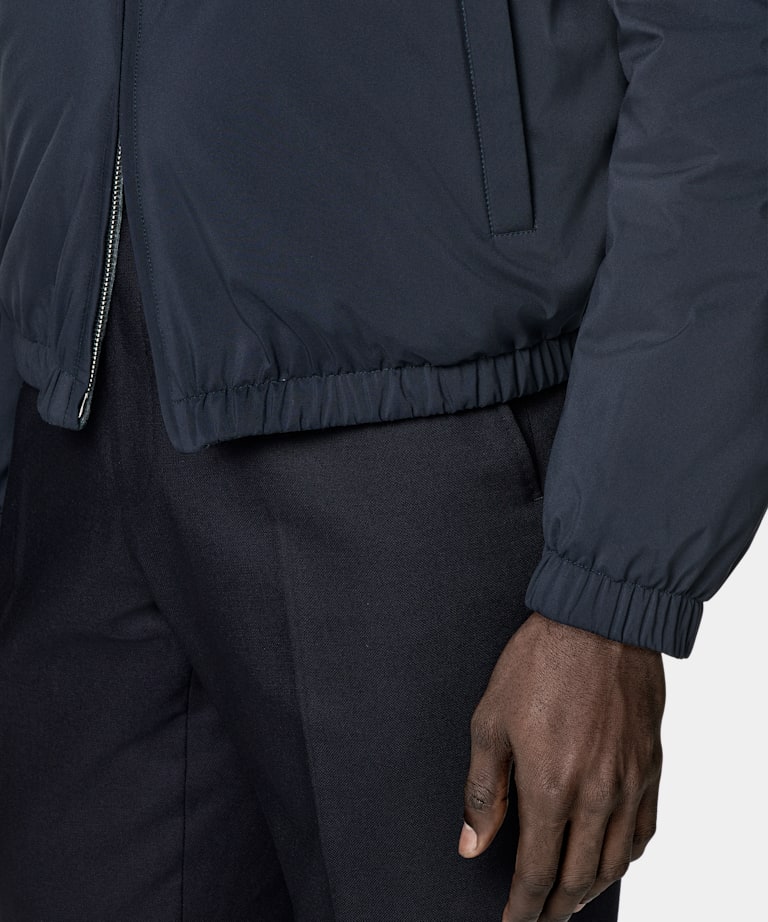 Bomber réversible bleu marine