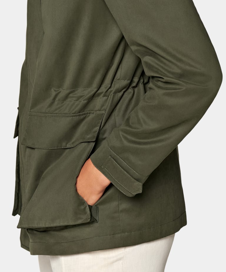Dark Green Field Jacket