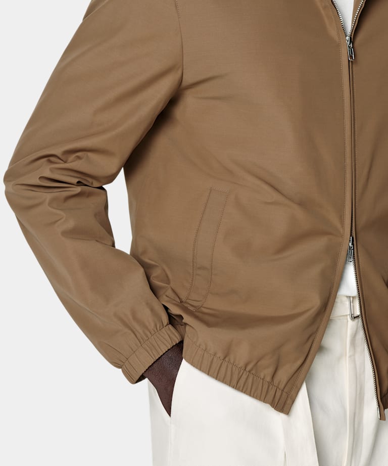 Bomber marron moyen