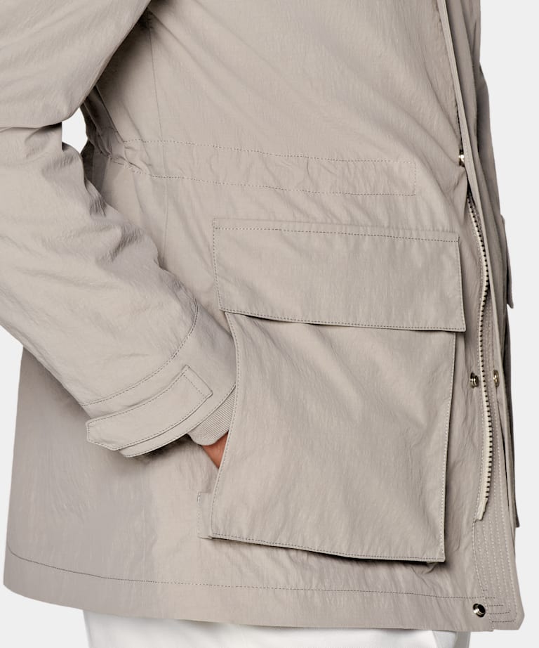 Light Taupe Field Jacket