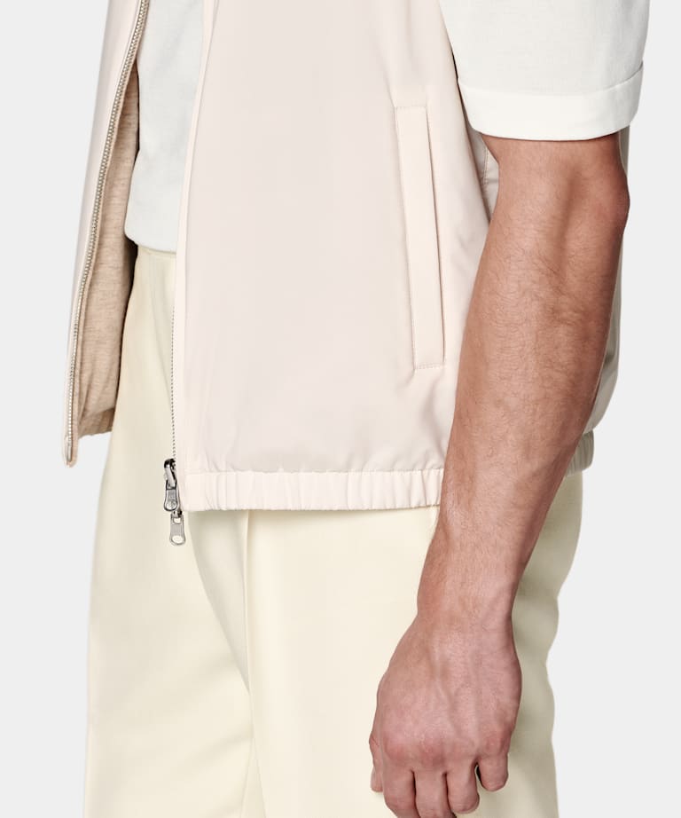 Off-White Reversible Zip Vest