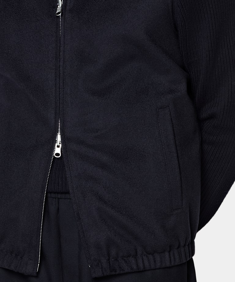 Navy Reversible Zip Vest