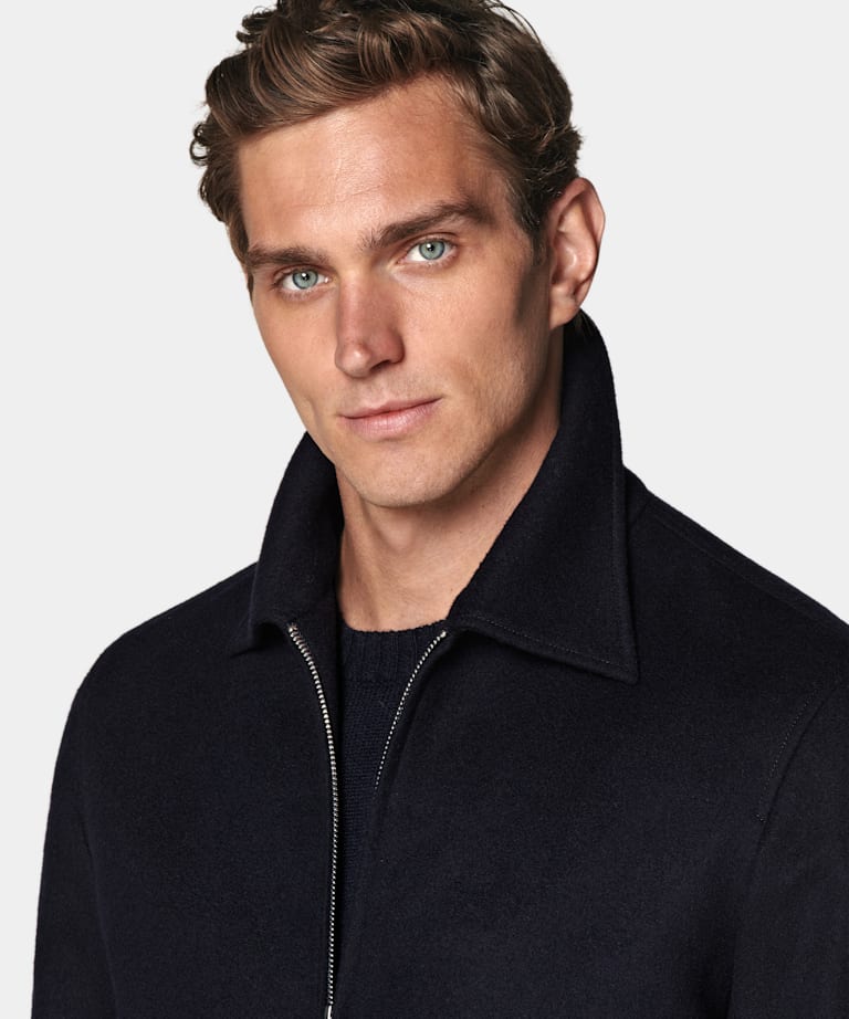 Navy Bomber Jacket