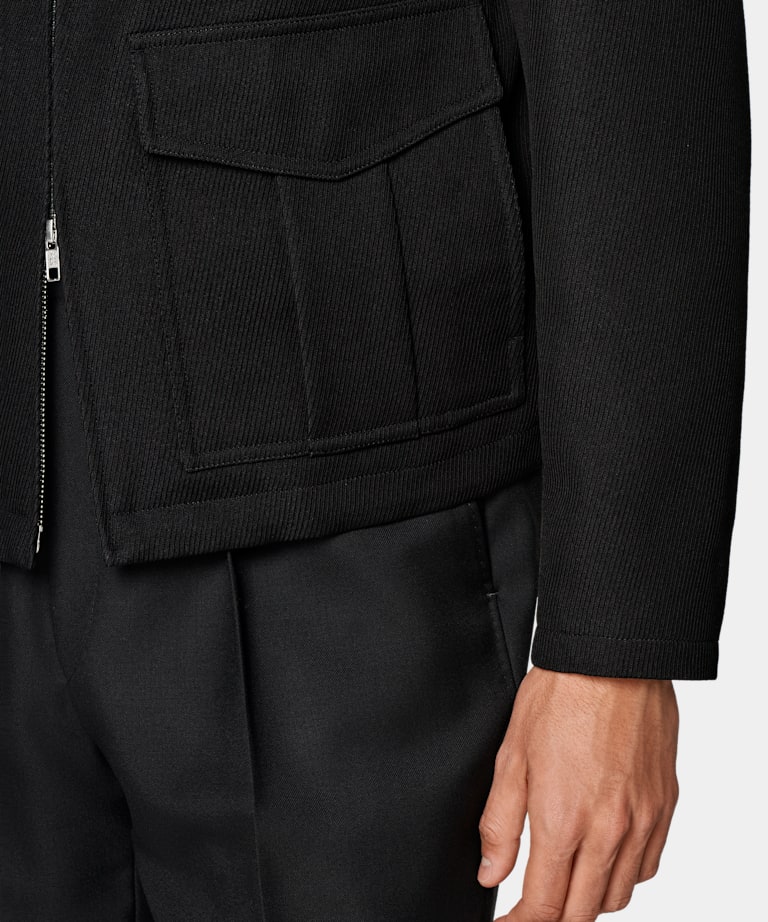 Black Bomber Jacket