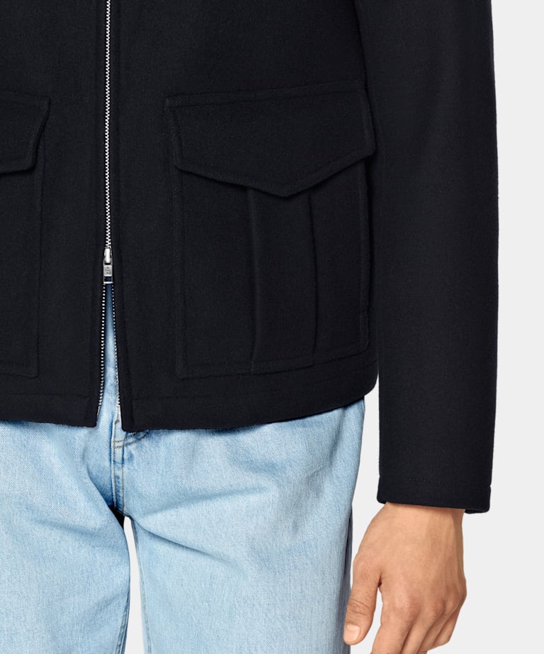 Navy Bomber Jacket