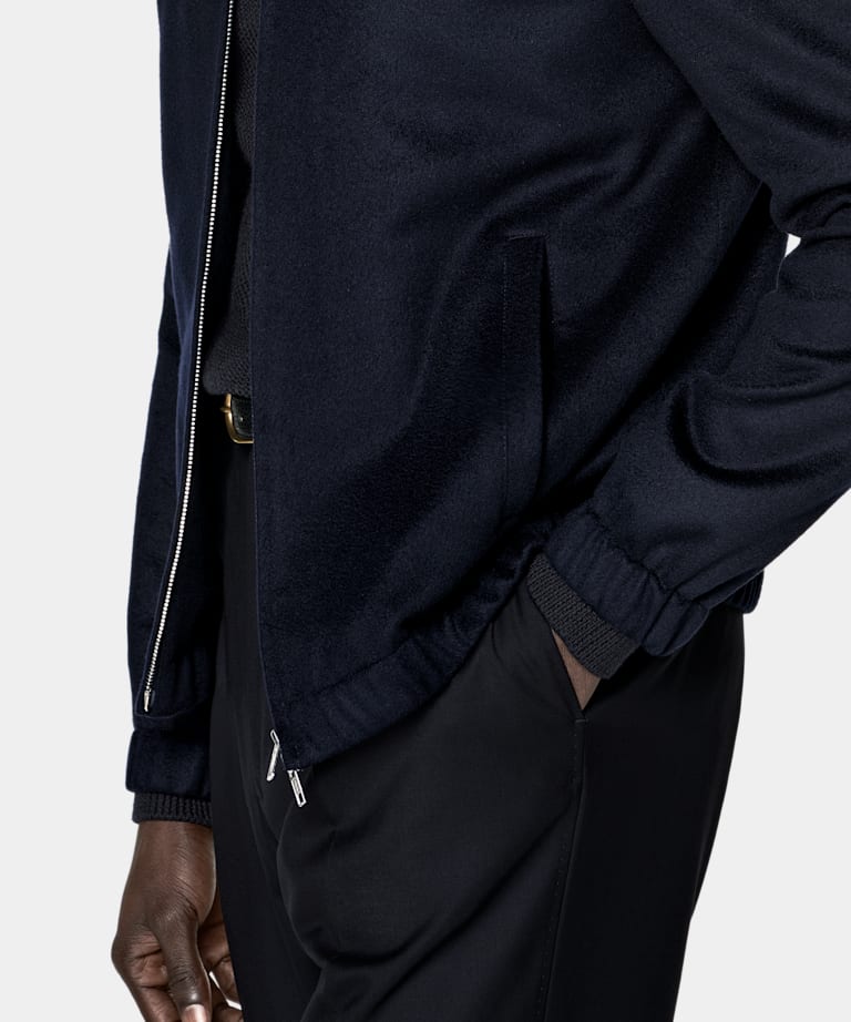 Navy Bomber Jacket