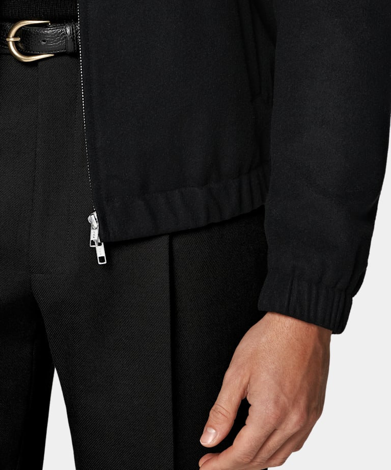 Black Bomber Jacket