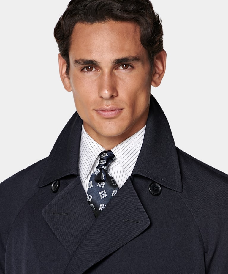 Navy Trench Coat