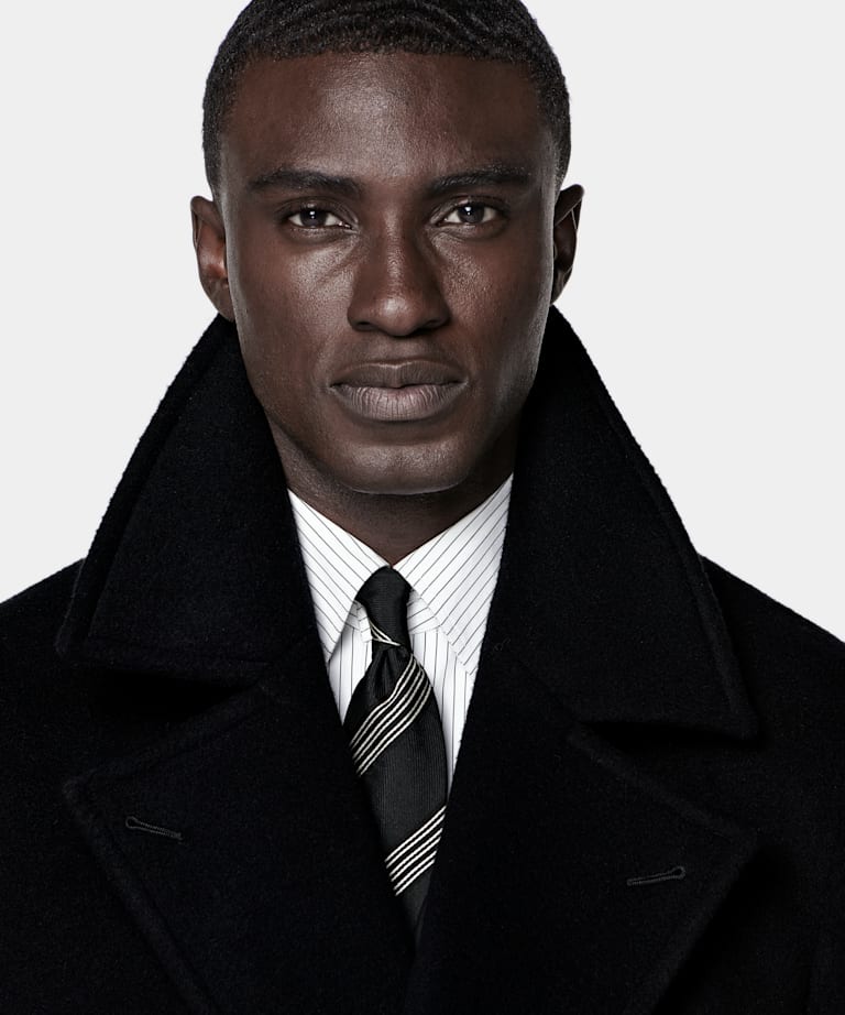 Black Belted Overcoat