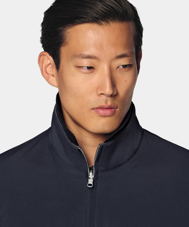 Navy Reversible Bomber Jacket