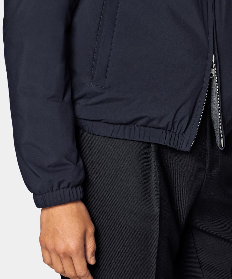 Navy Reversible Bomber Jacket