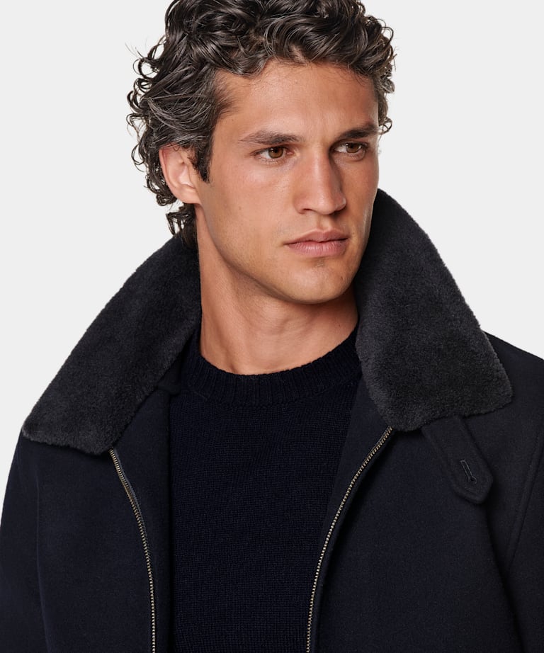 Bomber bleu marine