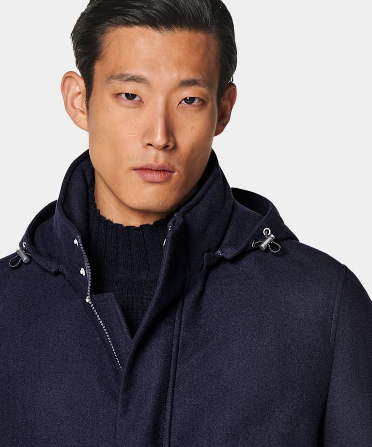 Navy Padded Parka
