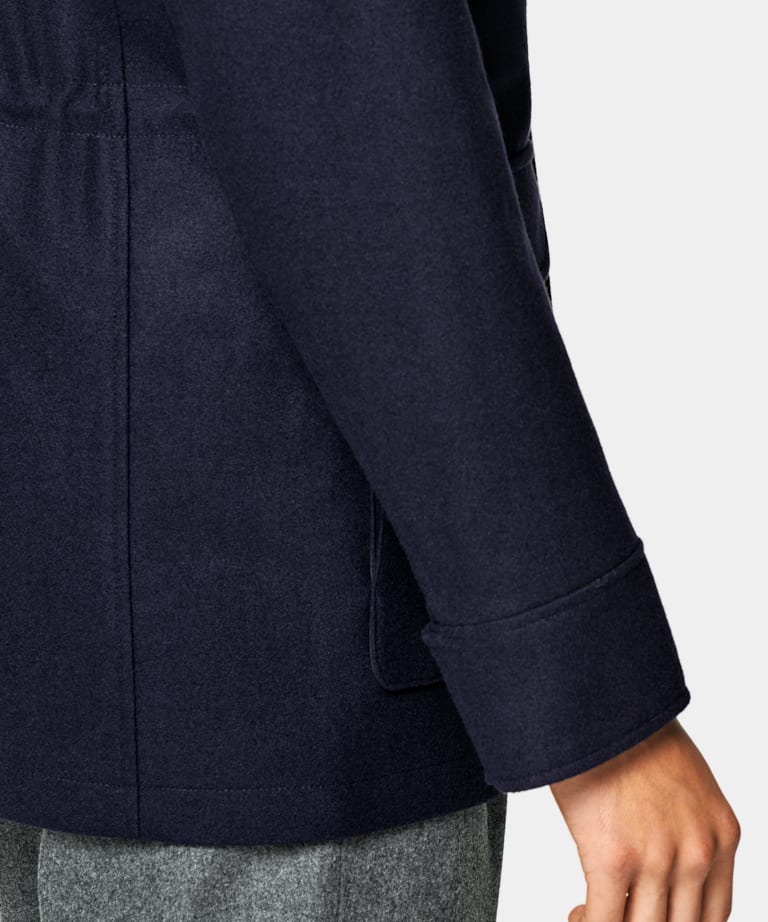 Navy Padded Parka