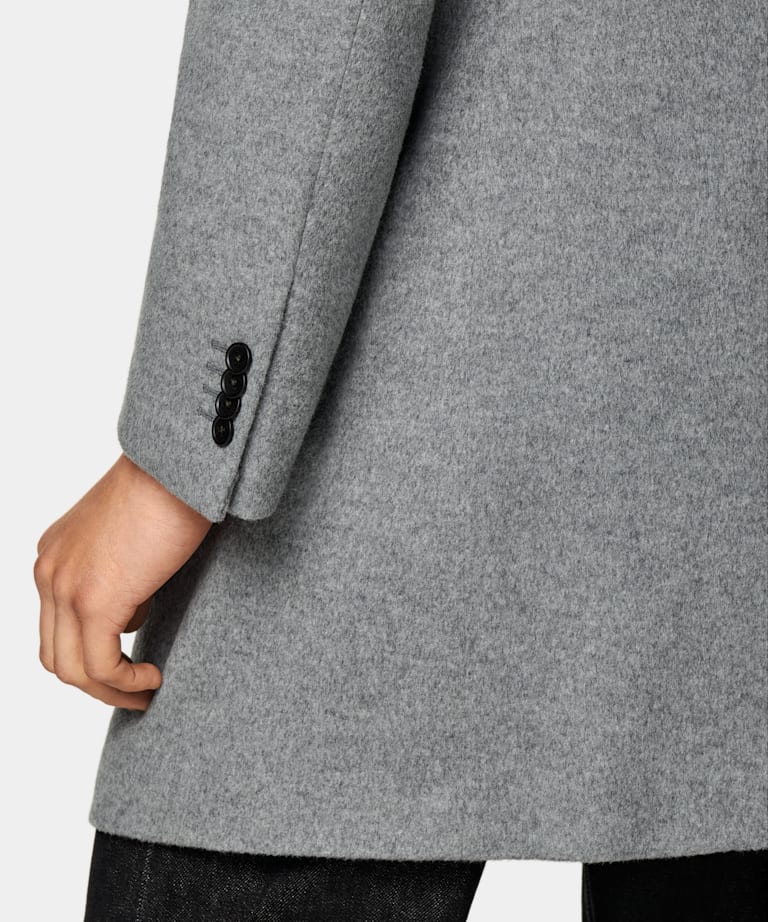 Manteau gris clair