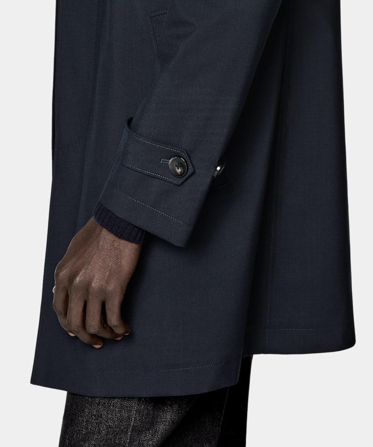 Navy Raincoat