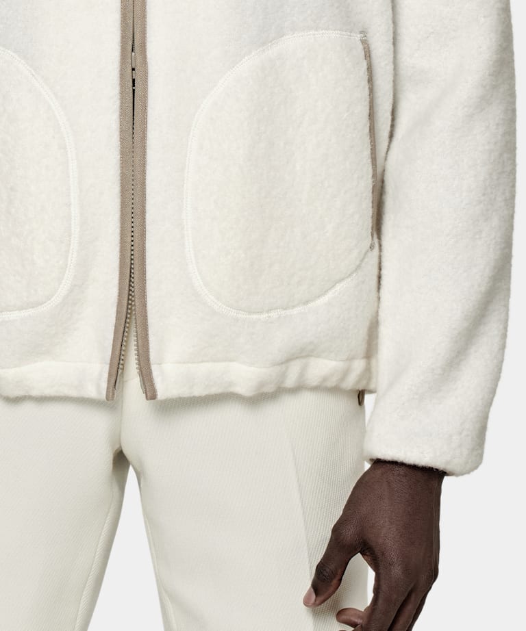 Veste de randonnée blanc cassé