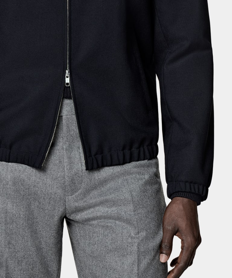 Bomber bleu marine