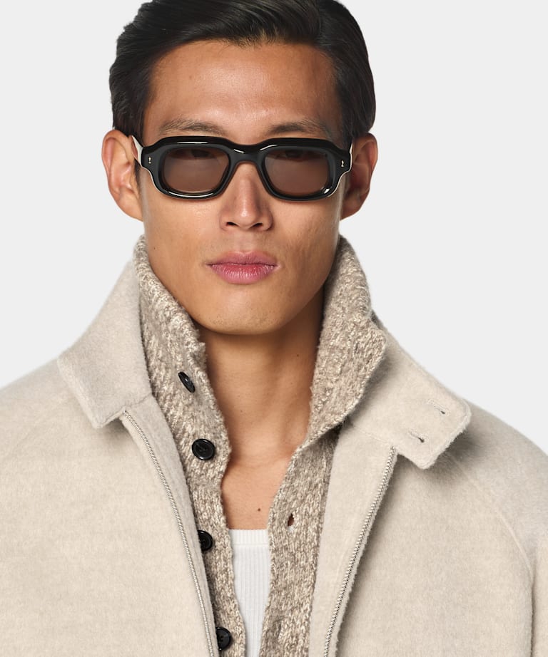 Light Taupe Raglan Bomber Jacket