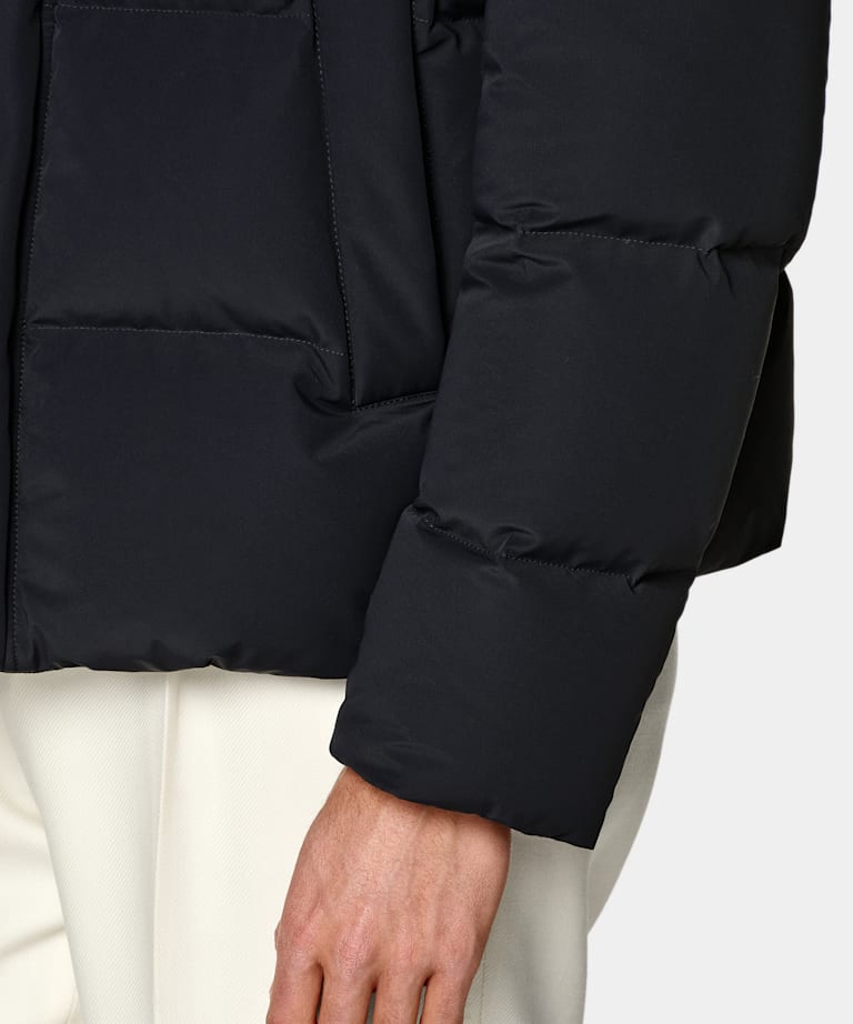 Navy Puffer Jacket