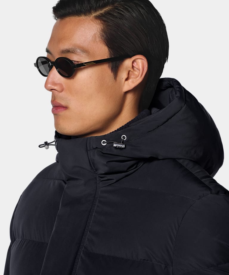 Navy Puffer Jacket