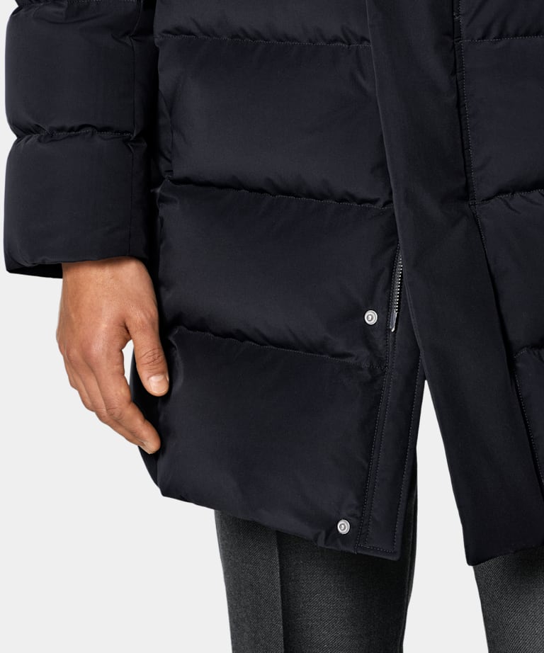 Navy Puffer Jacket