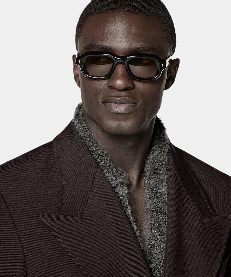 Dark Red Overcoat